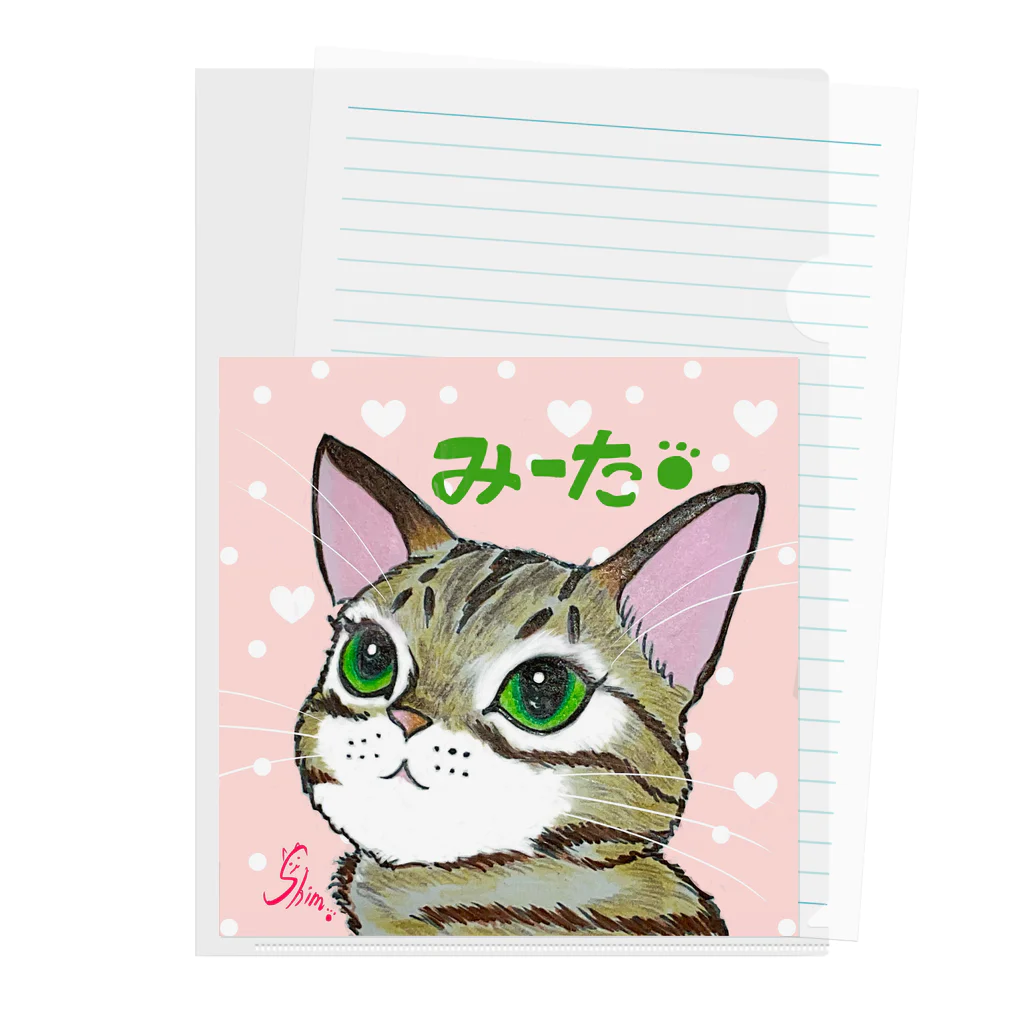 shimaneko megumi（しま猫めぐみ）のみーた Clear File Folder