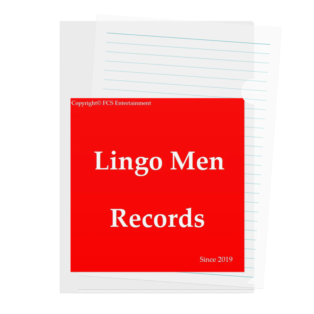 FCS Entertainmentの#Lingo_Men_Records クリアファイル