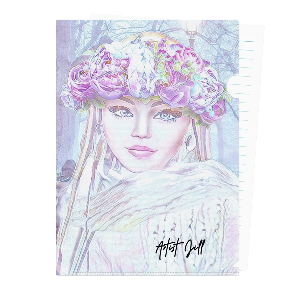 【ホラー専門店】ジルショップのWinter woman❷ Clear File Folder