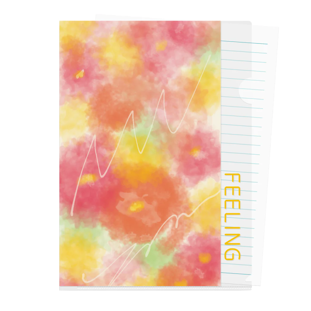 mami.wのFEELING(カラフル) Clear File Folder