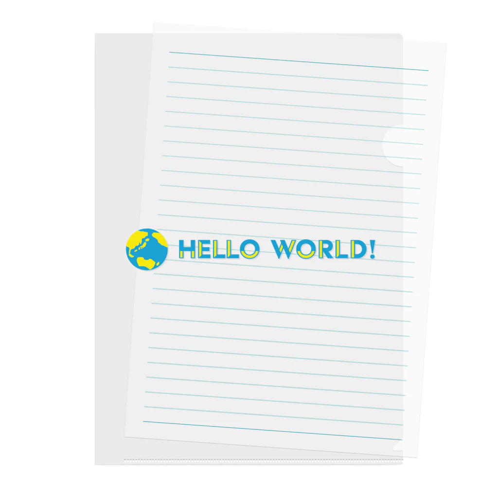 HelloWorld_suzuriのHelloWorld クリアファイル