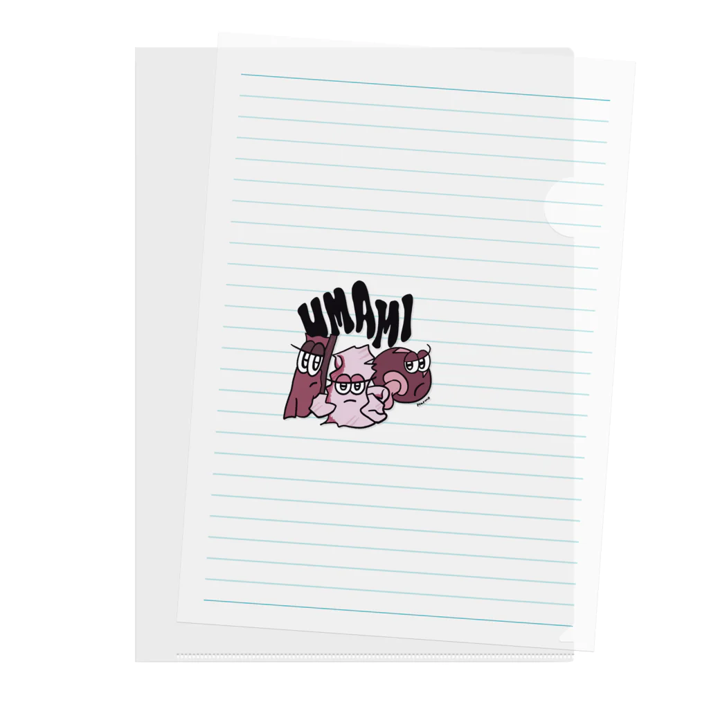 HarmoのUMAMI  Pink Clear File Folder