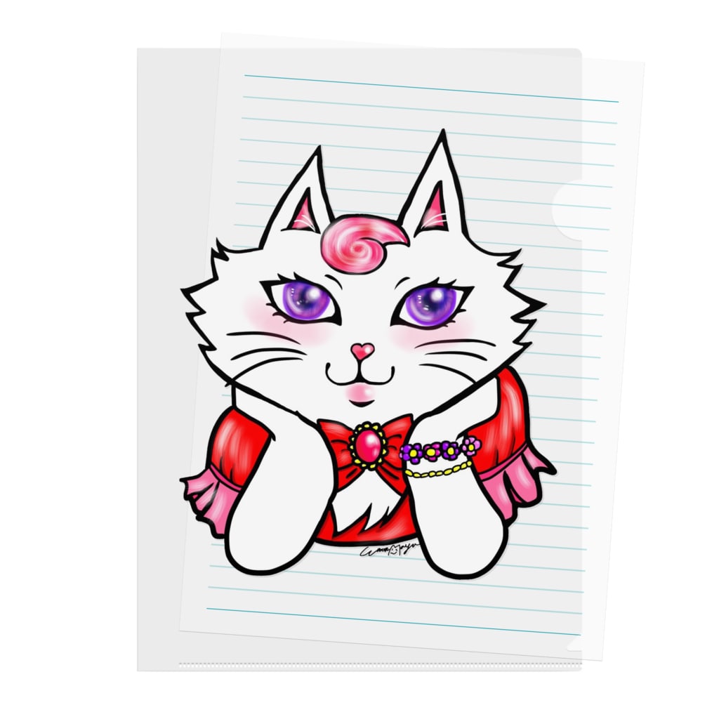 WataMayuroom☆のオシャレキャット3 Clear File Folder