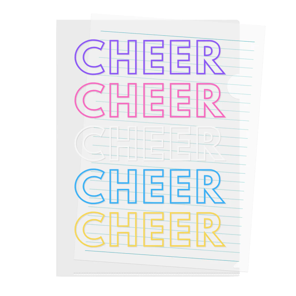 チアグッズショップ CHEER POINTのCHEER POINT CHEERシリーズ Clear File Folder