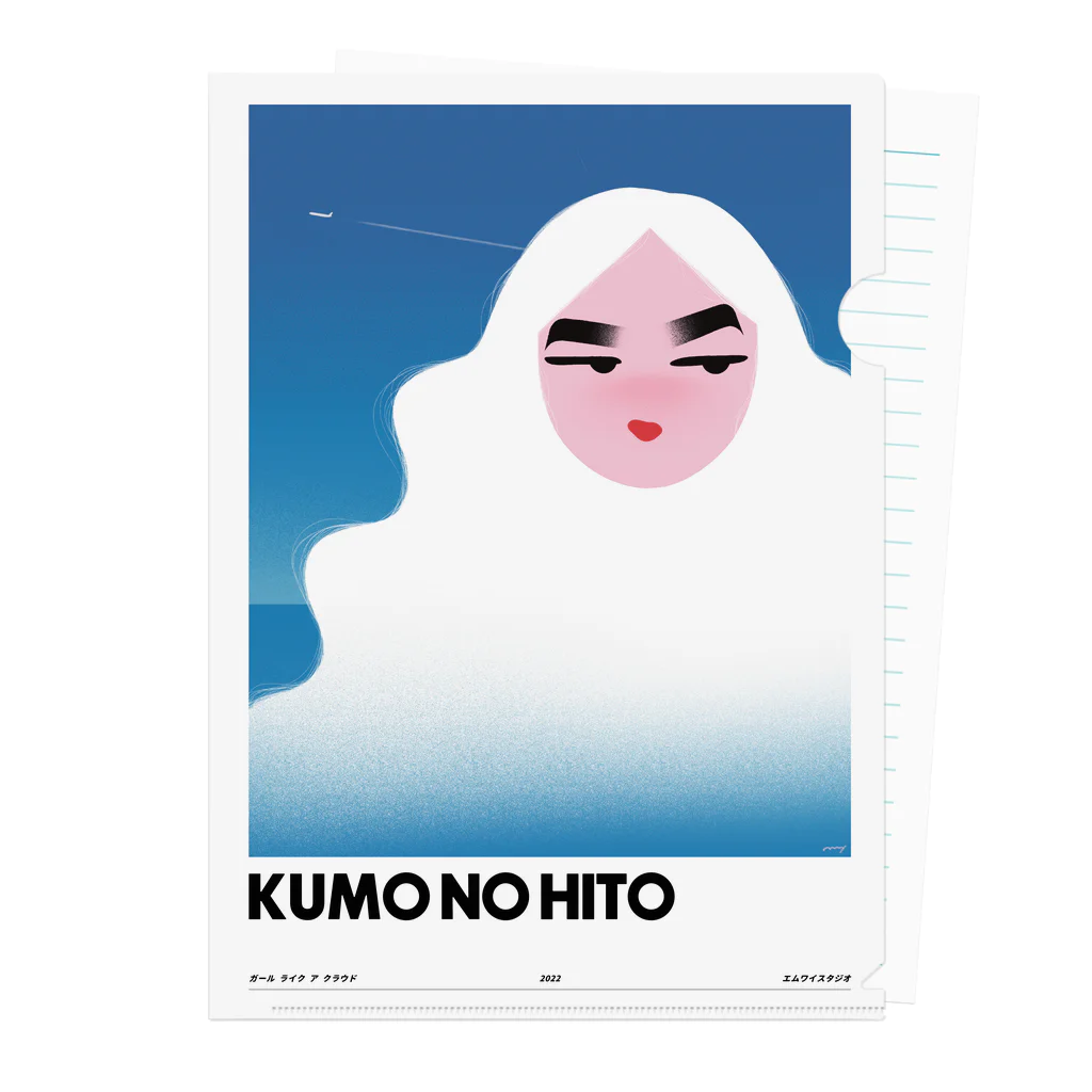 エムワイのKUMO NO HITO クリアファイル