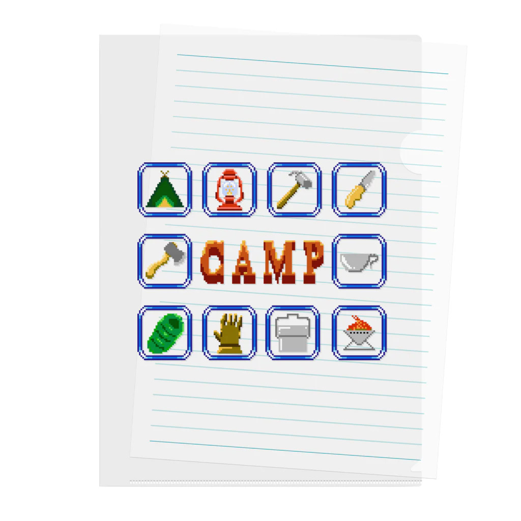 スロータイプ書店 Slowtype BooksのCAMP キャンプ 256 Clear File Folder