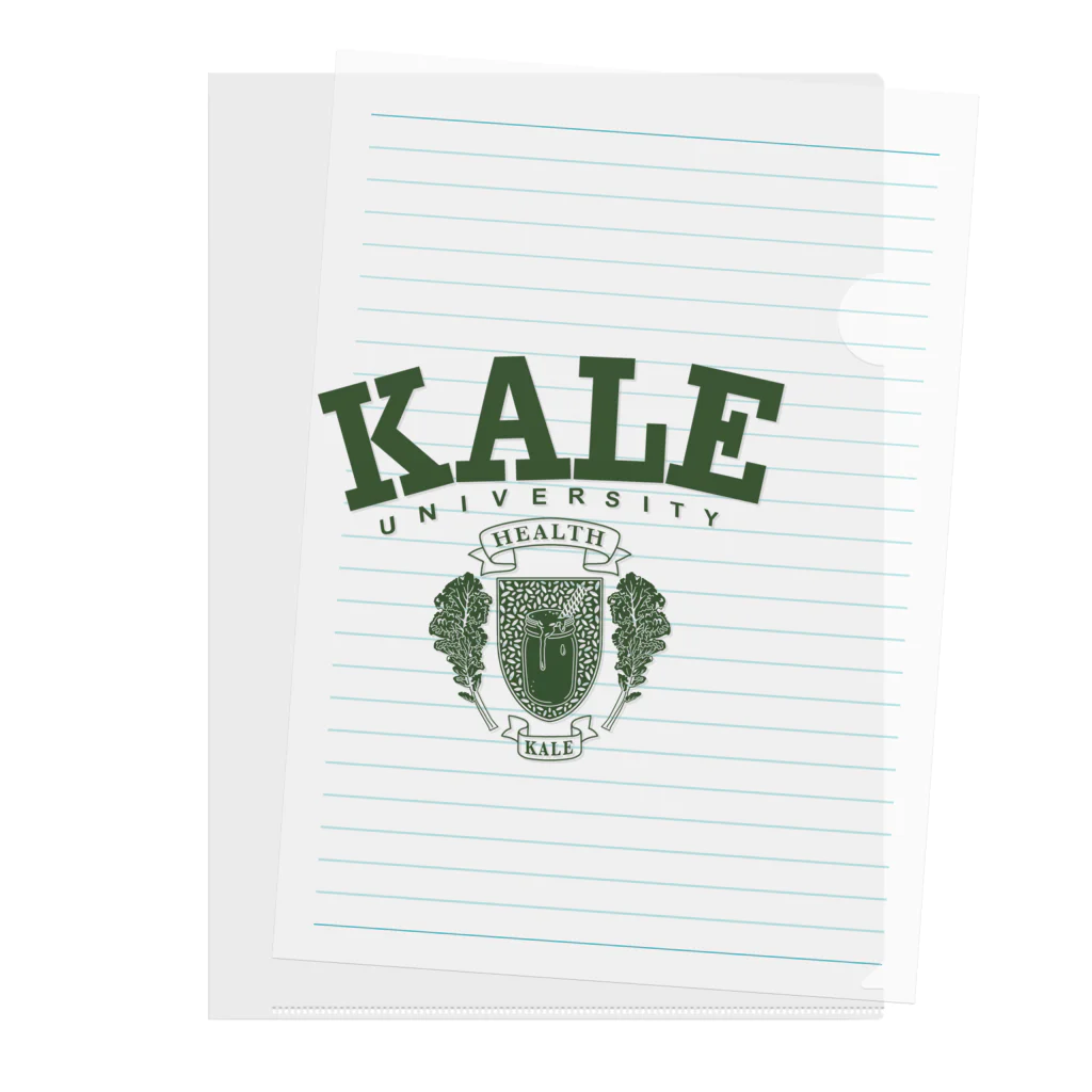 コノデザインのKALE University カレッジロゴ  クリアファイル
