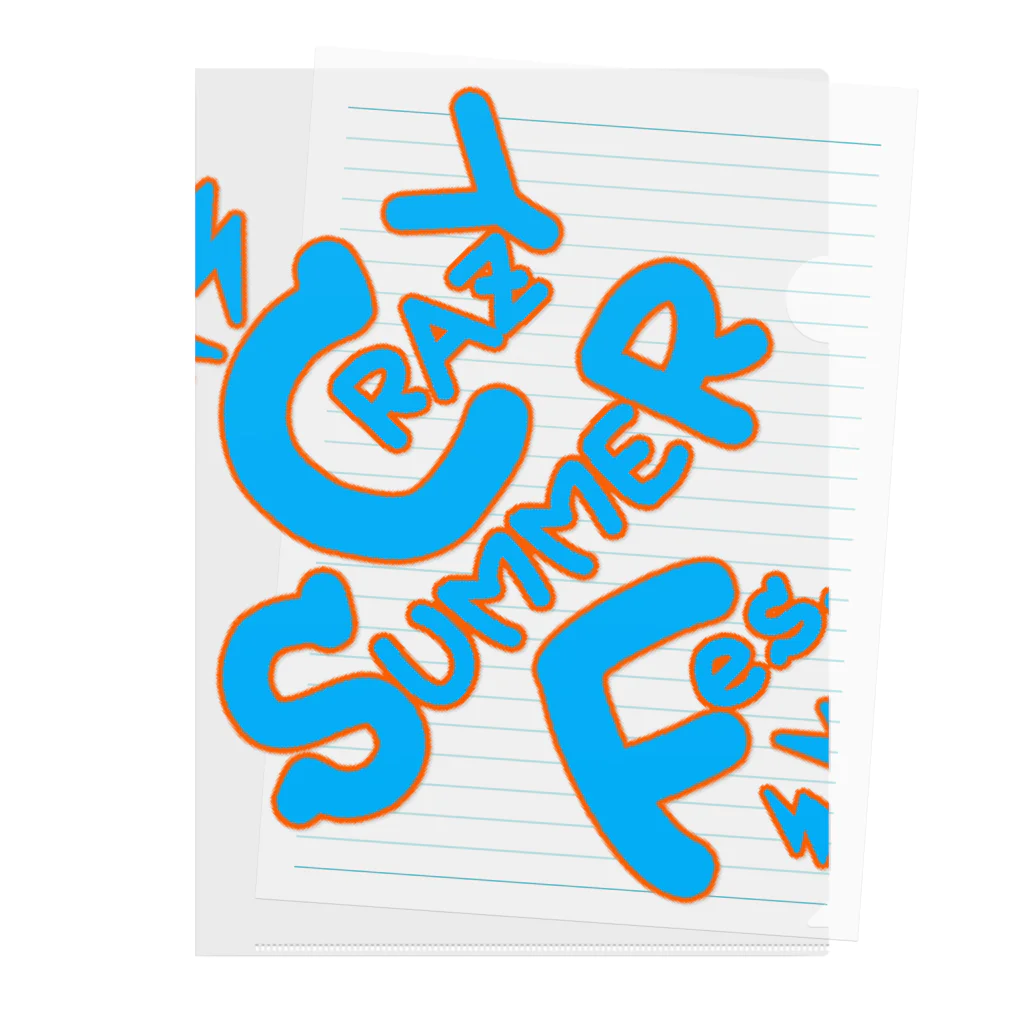 ∞ online shopのCSFロゴ ワンポイント Clear File Folder