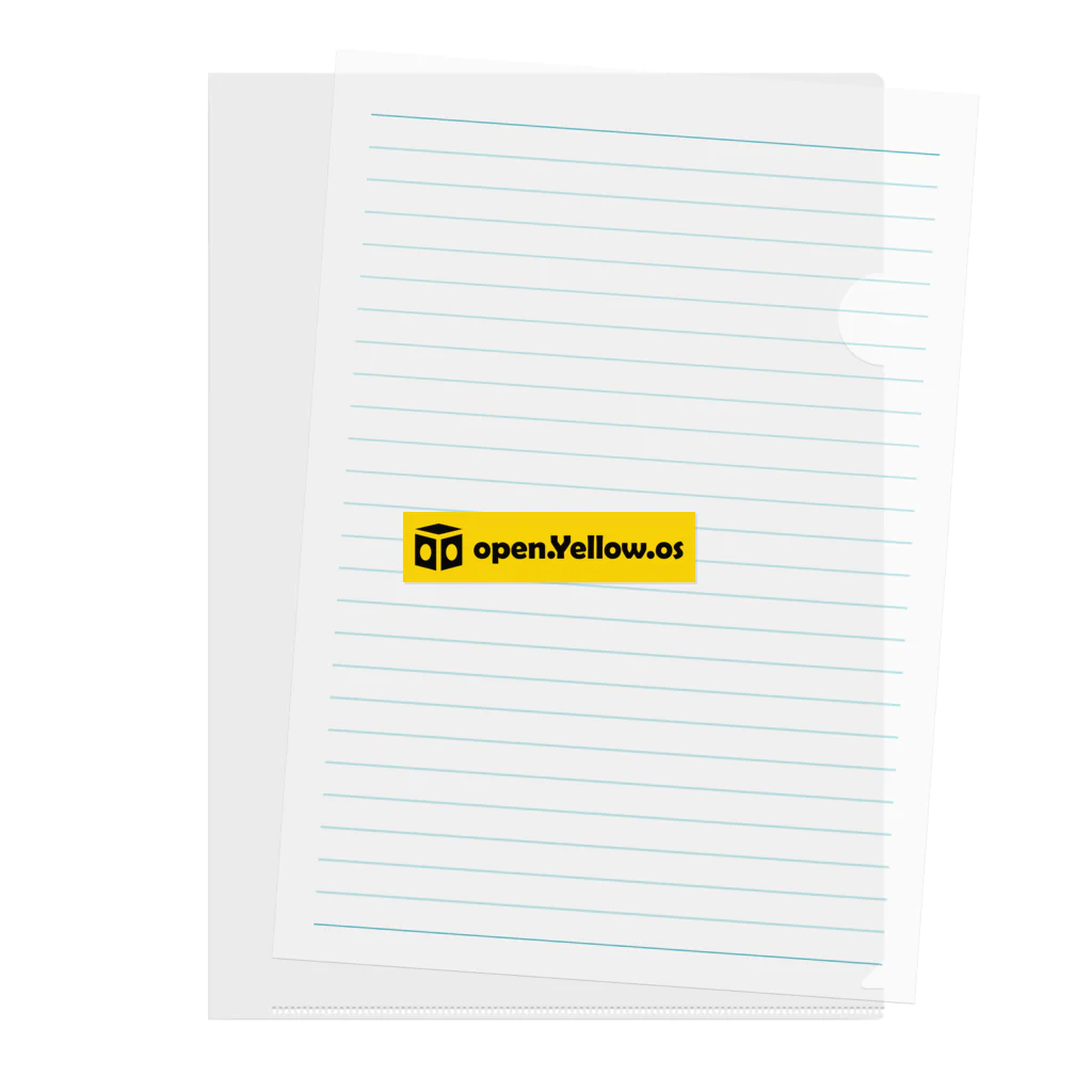 open.Yellow.os original official goods storeのopen.Yellow.os公式支援グッズ Clear File Folder