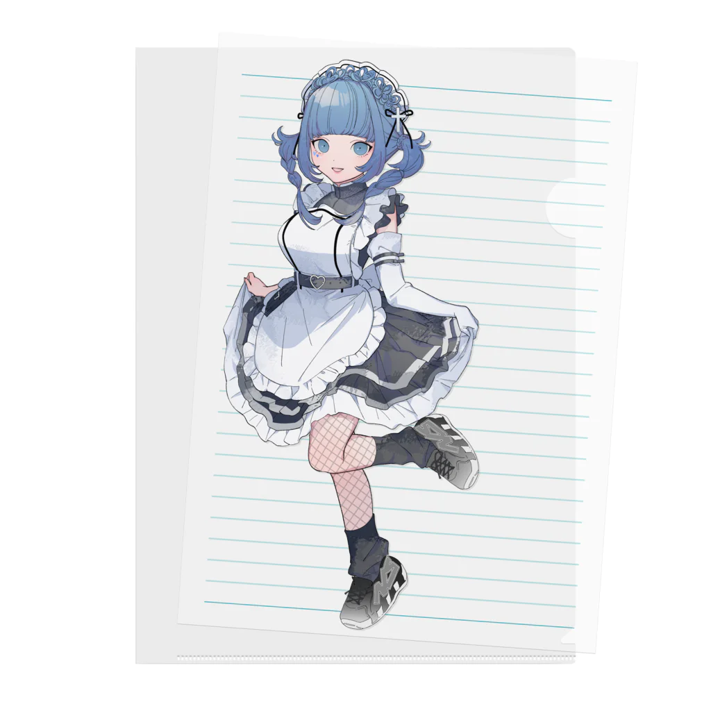 七瀬さくらの七瀬さくら サイバーメイド全身ver. Clear File Folder