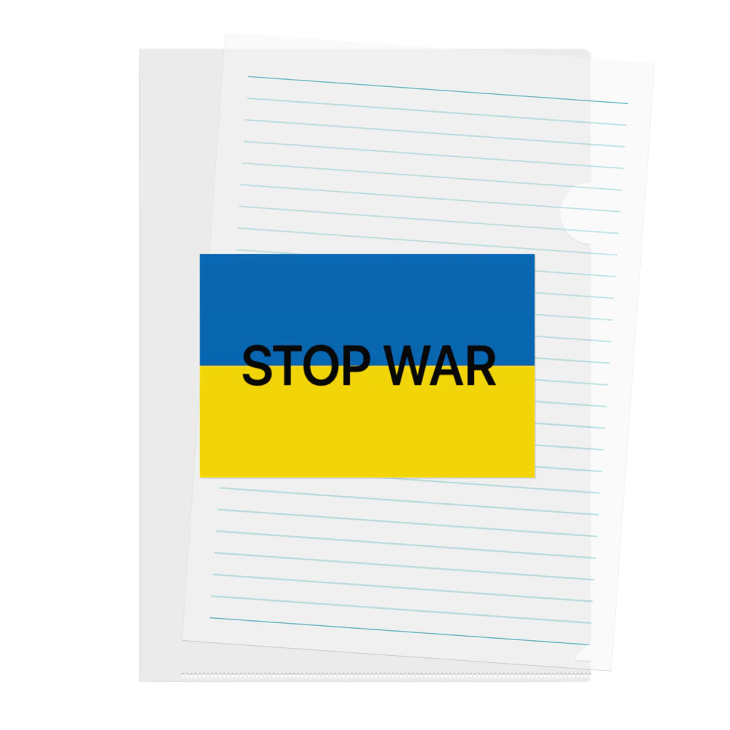 james_2のウクライナ　STOP WAR Clear File Folder