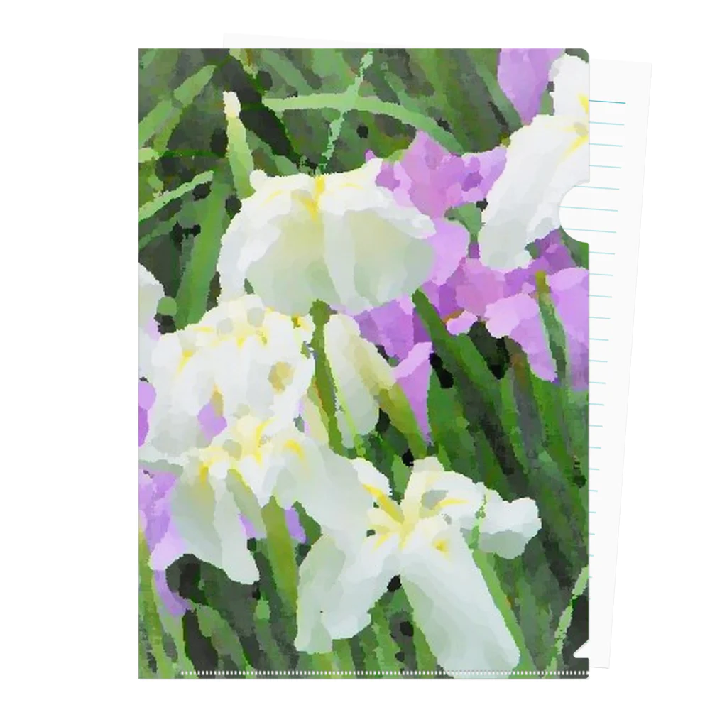 Hanamusubi001の花菖蒲 Clear File Folder