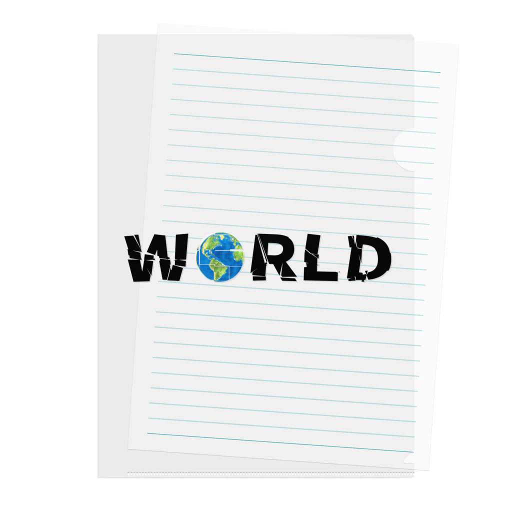 Ａ’ｚｗｏｒｋＳのWORLD(英字＋１シリーズ) Clear File Folder