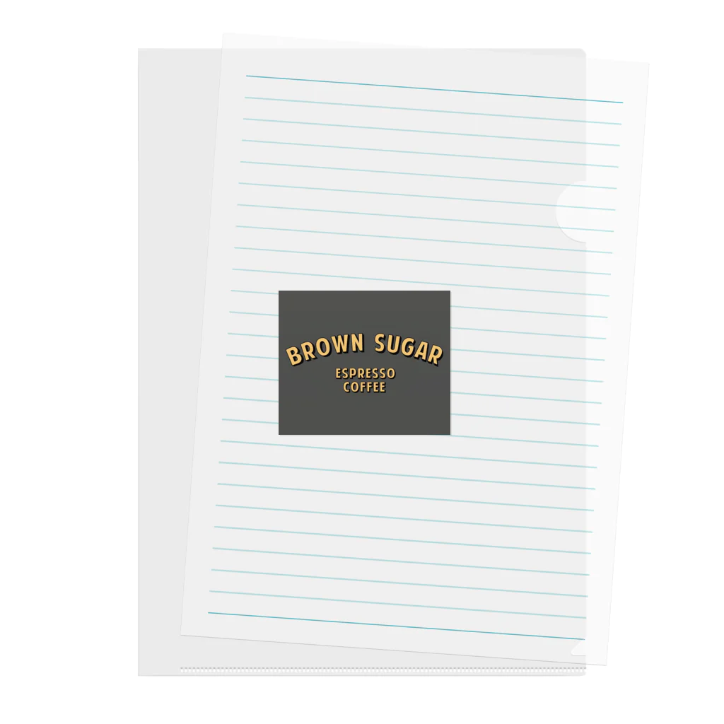 BROWN SUGAR ESPRESSO COFFEEのaddman's logo Clear File Folder