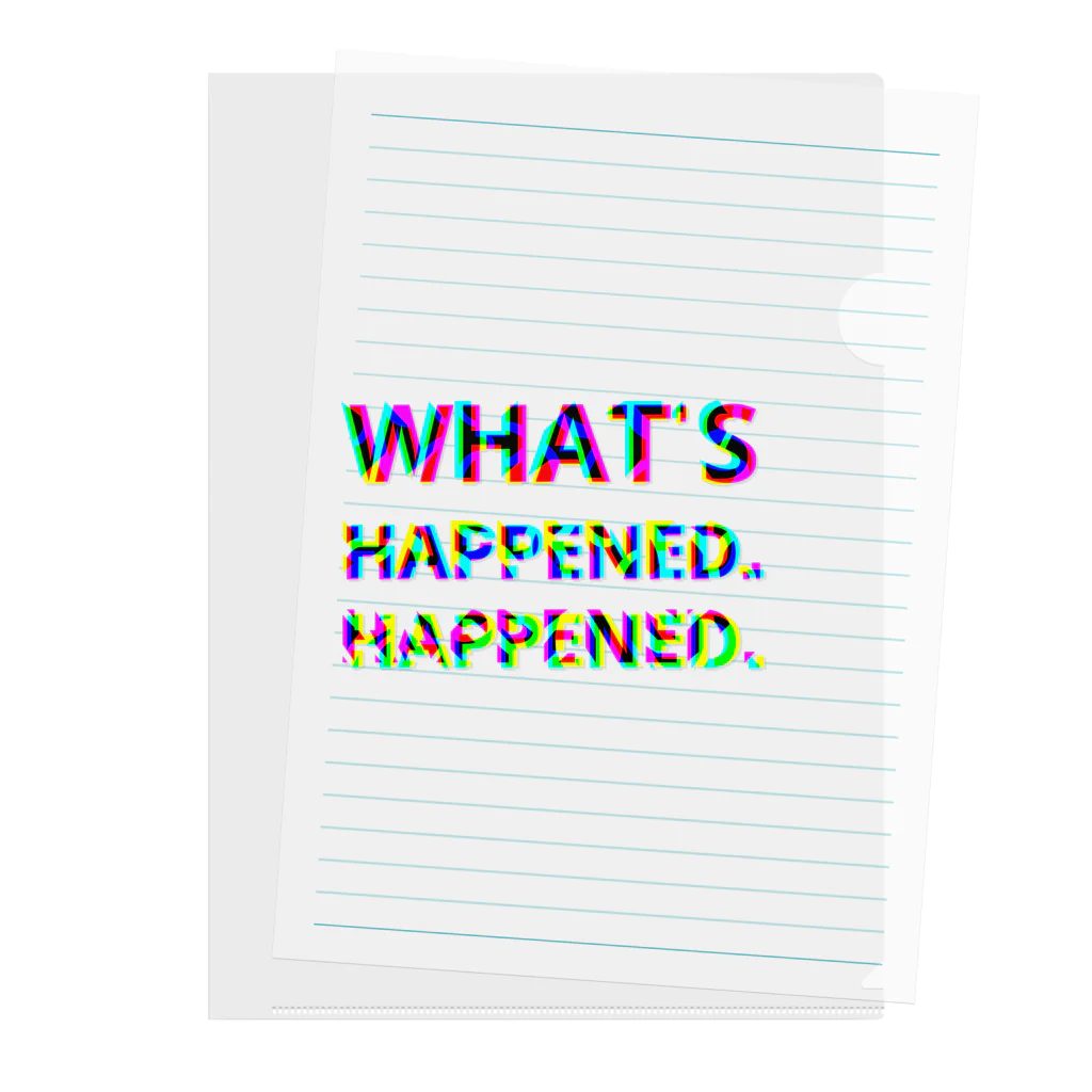 NomuraのWHAT'S HAPPENED HAPPENED クリアファイル