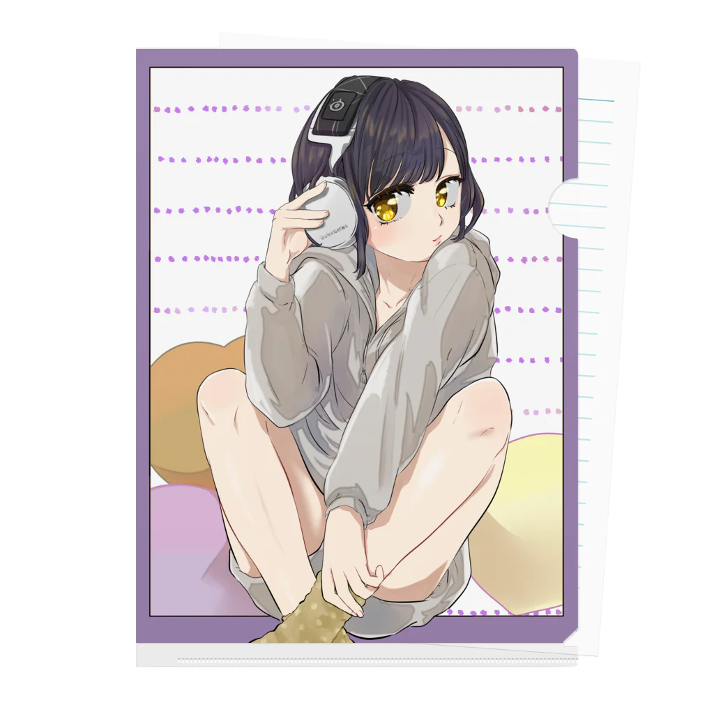 lanixのクッションpurple Clear File Folder