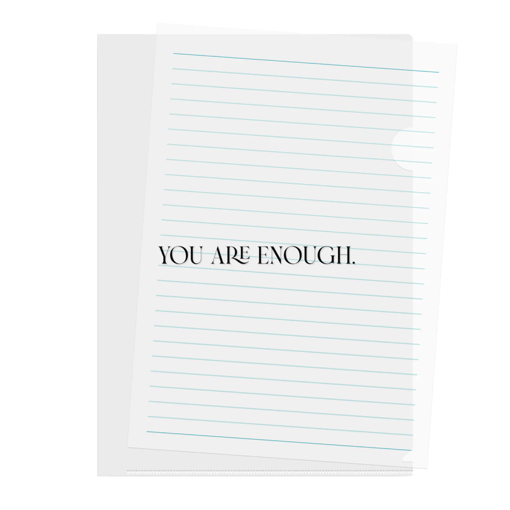 MONETのYOU ARE ENOUGH. Clear File Folder