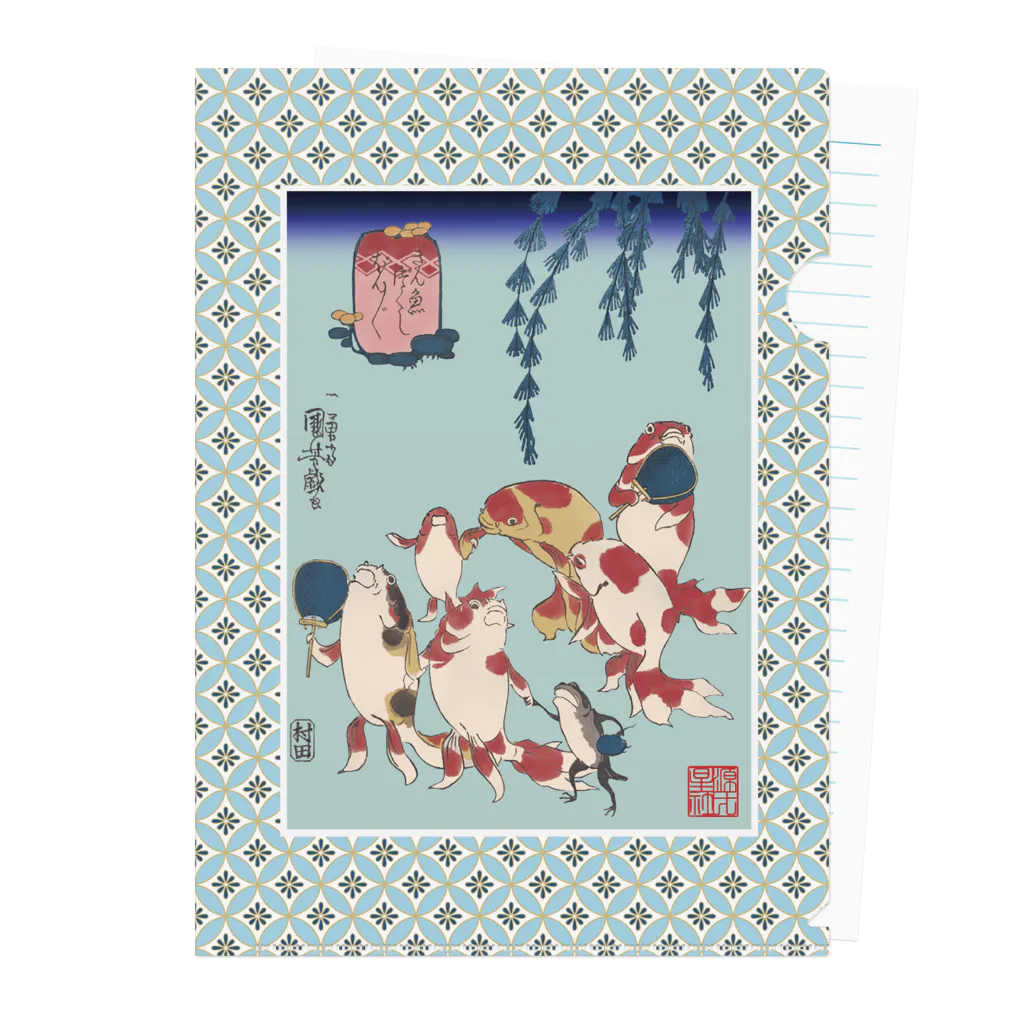 Rigelの金魚づくし ぼんぼん Clear File Folder
