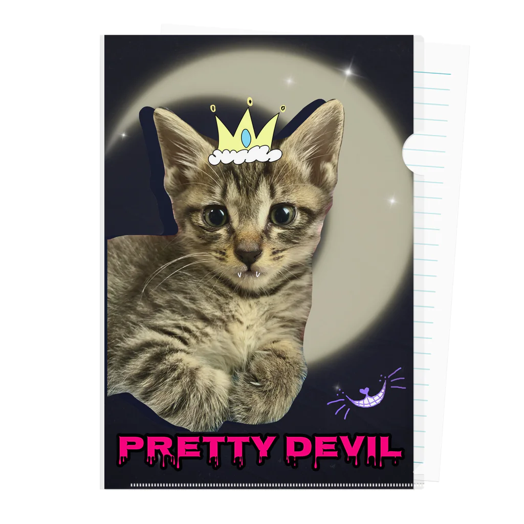 ねこのあしあと🐾のPretty devil クリアファイル