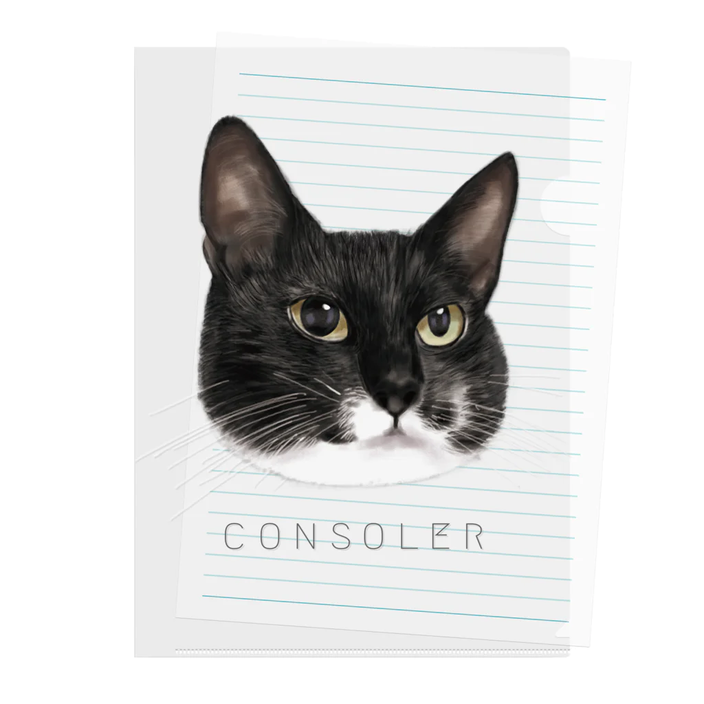 CONSOLER(コンソレ)のCONSOLER 猫 002 Clear File Folder