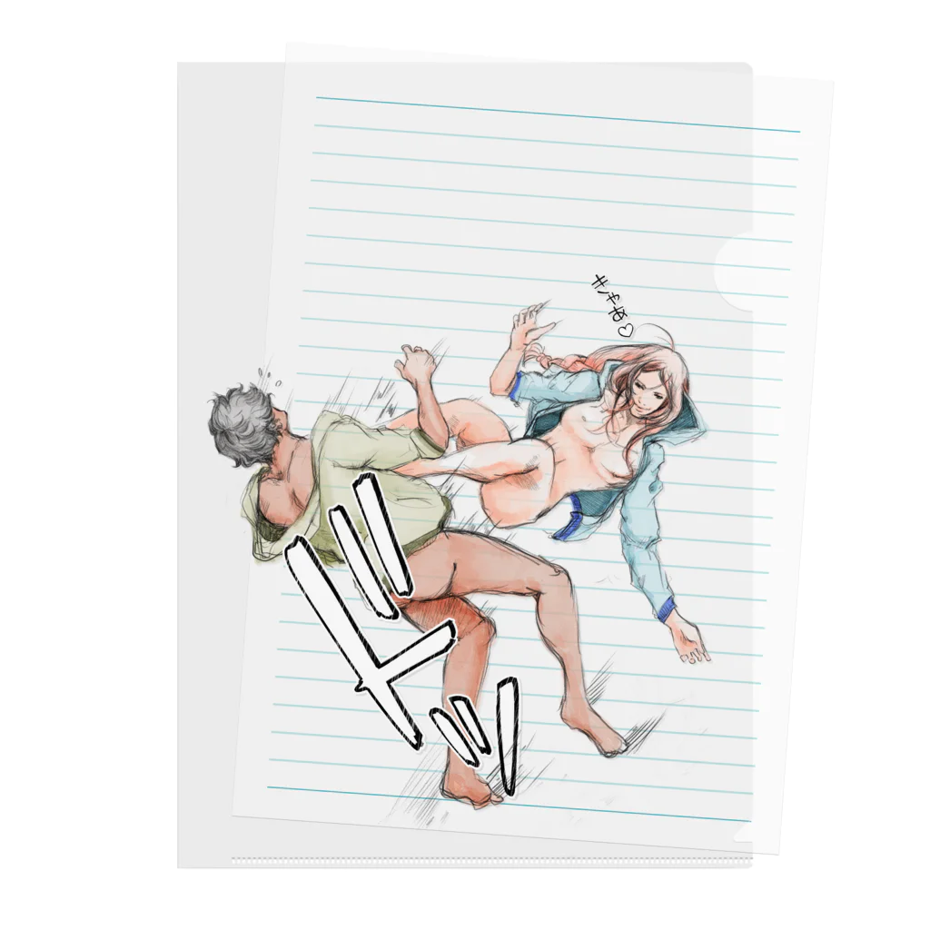 裸file.com え？裸パーカー？ Clear File Folder by 創作男子・稲冨 ( hiruko_hadairo ) ∞ SUZURI