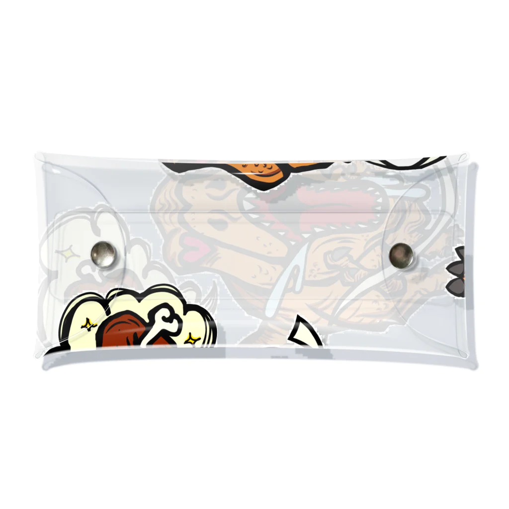 lovekuma_emilyのティラノサウルスレースあさむし Clear Multipurpose Case