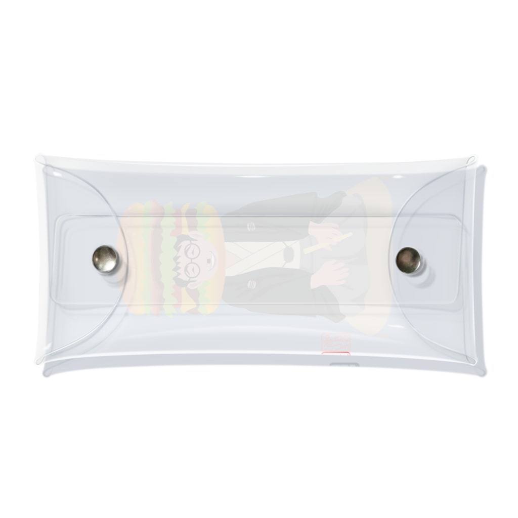 キッズモード某の噺家バーガー(かぶりものVr) Clear Multipurpose Case