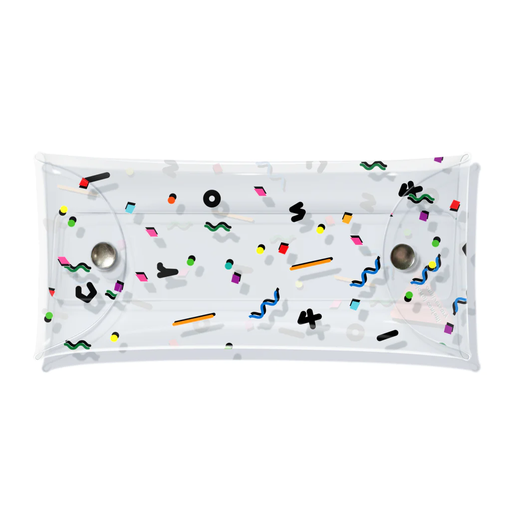 colorful confettiの公式グッズショップのクリアマルチケース　５周年記念デザイン Clear Multipurpose Case