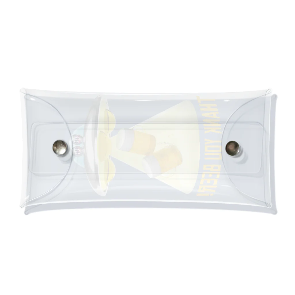 LONESOME TYPE ススのビール泥棒👽🍻👽（飲酒運転ダメ。ゼッタイ。） Clear Multipurpose Case