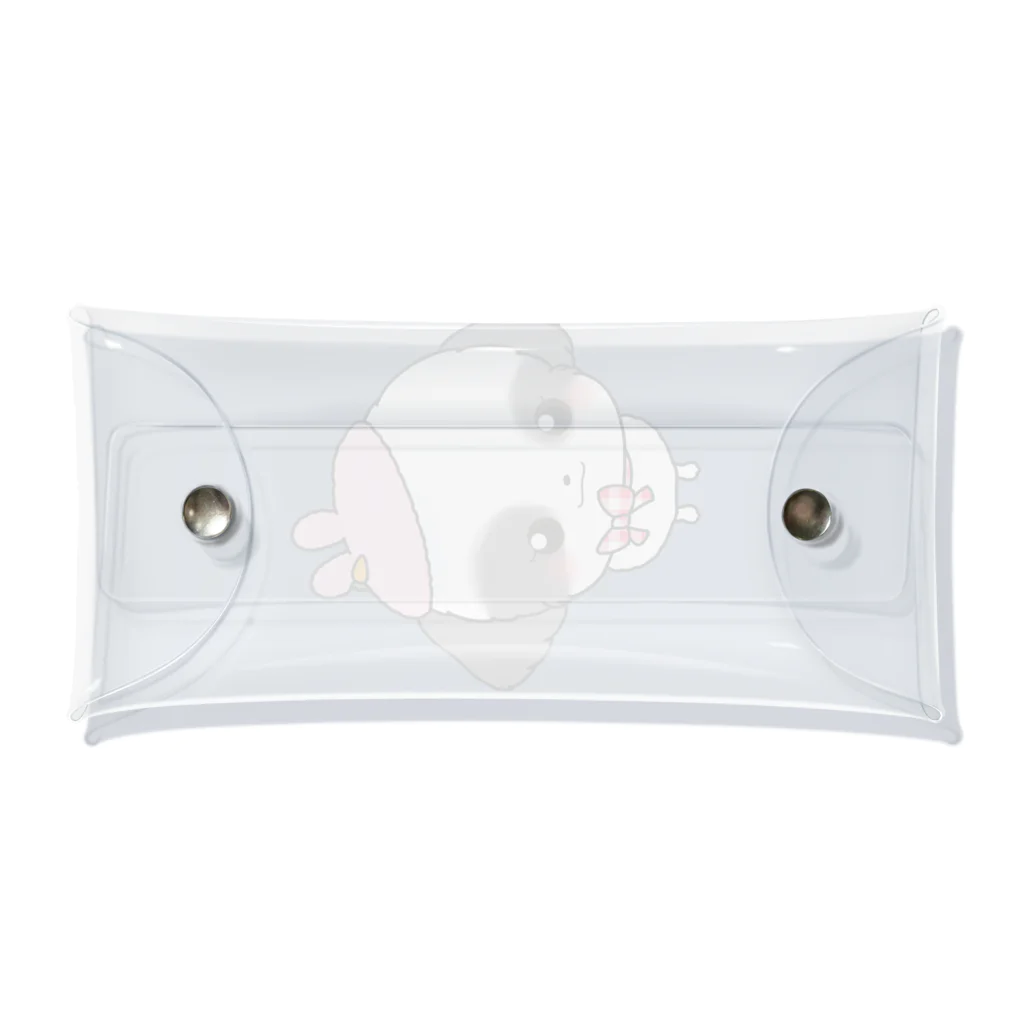 pote©o*  ハンドメイドドッグウェアのうさぎフジちゃん Clear Multipurpose Case