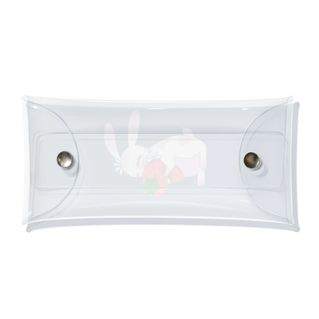 Rabbitflowerの♥らびこ♥の大好きなイチゴギュー Clear Multipurpose Case