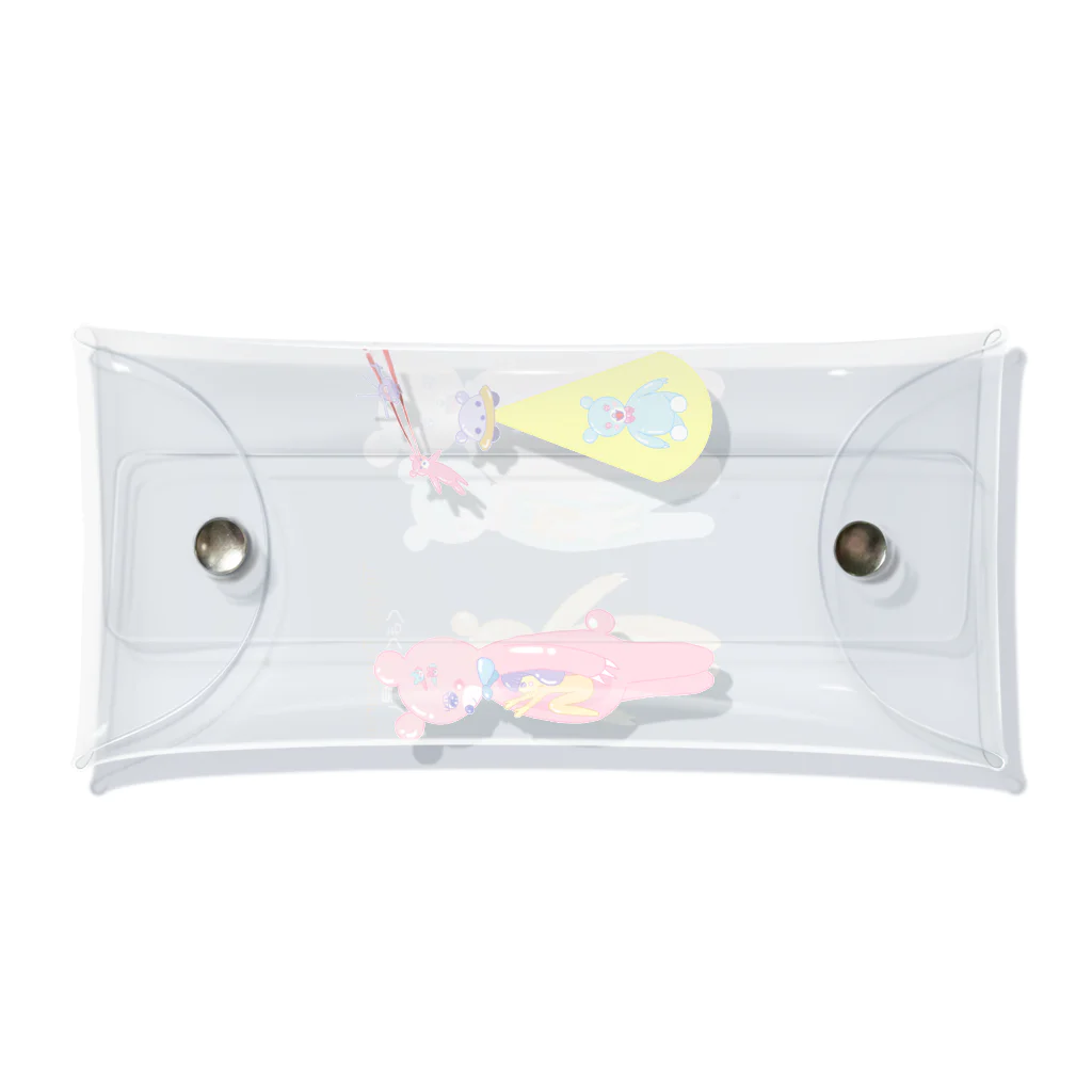 coronaaatのくまぐるみ星人 Clear Multipurpose Case