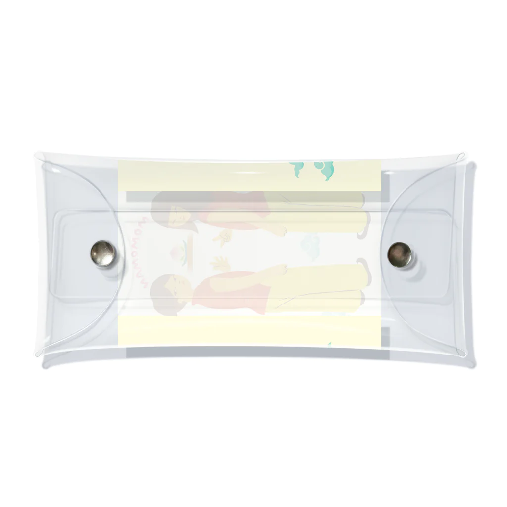 ハルミチ屋の桃まんじゃんけん！ Clear Multipurpose Case