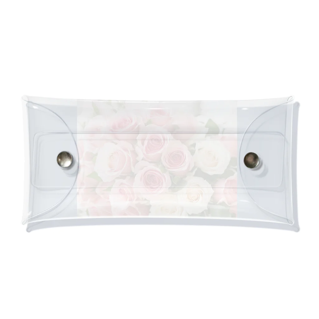 dolphineのPink Rose Bouquet Clear Multipurpose Case