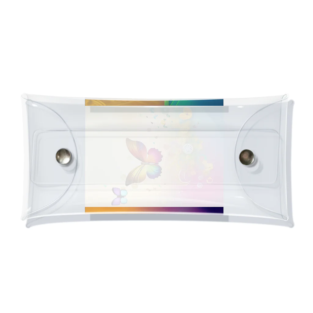 dolphineのHealing Rainbow butterfly Clear Multipurpose Case