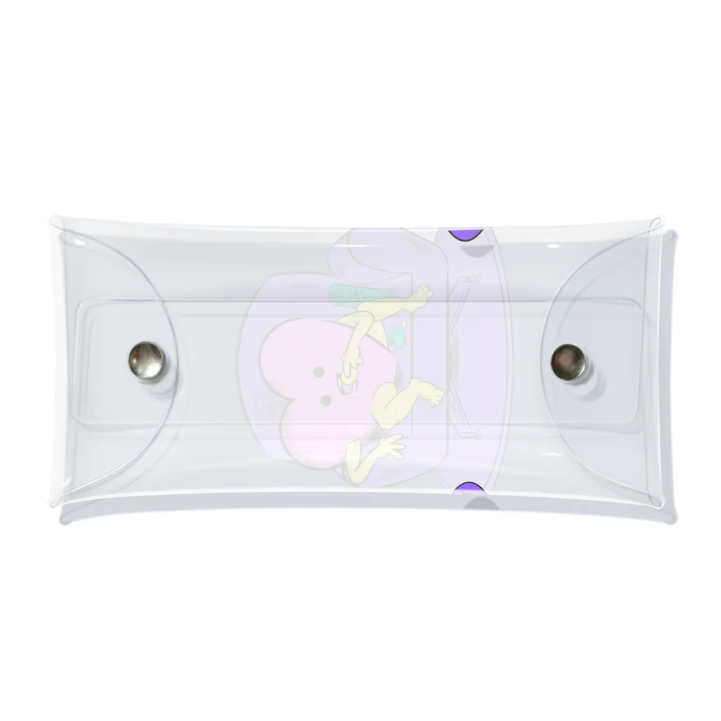 🤡 karin korin room 🎪のポテチを貪る虚無ハートちゃん Clear Multipurpose Case