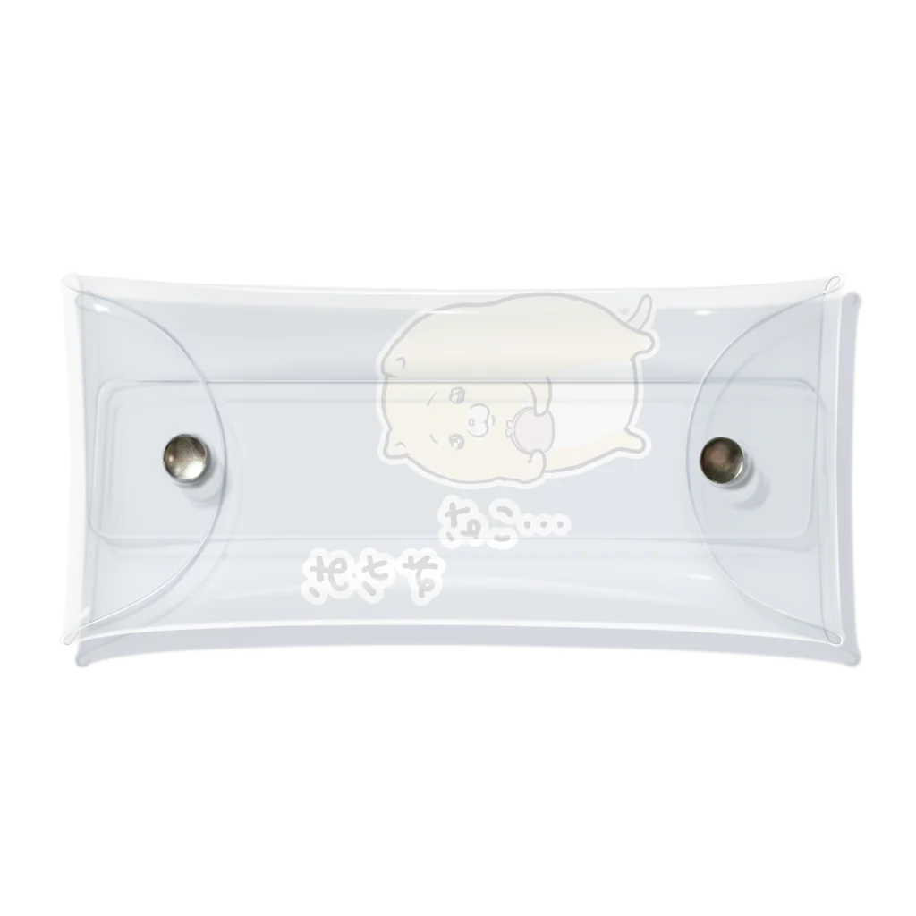 モフ缶のおかねないキィちゃん Clear Multipurpose Case