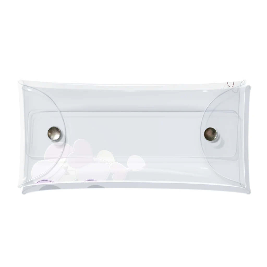 hanaの推し活ショップのbig purple balloons Clear Multipurpose Case