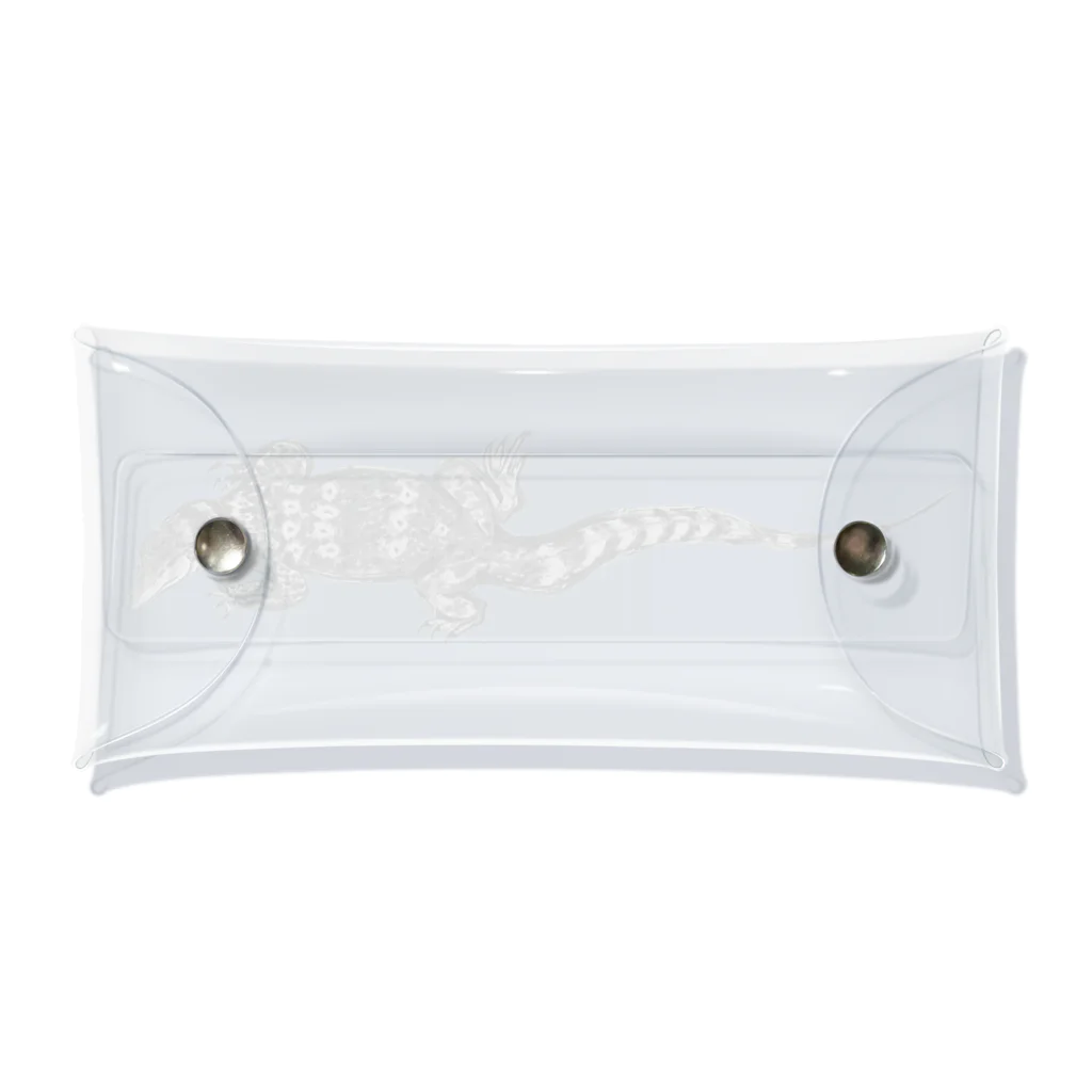 cats&reptiles cafe Odd eyeの墨(ズミ)オオトカゲグッズ。 Clear Multipurpose Case