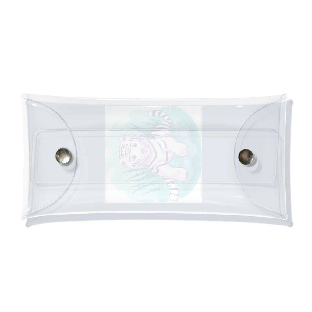 いつもおおきに！たけじいちゃんのWhite Tiger Baby Sigi Clear Multipurpose Case