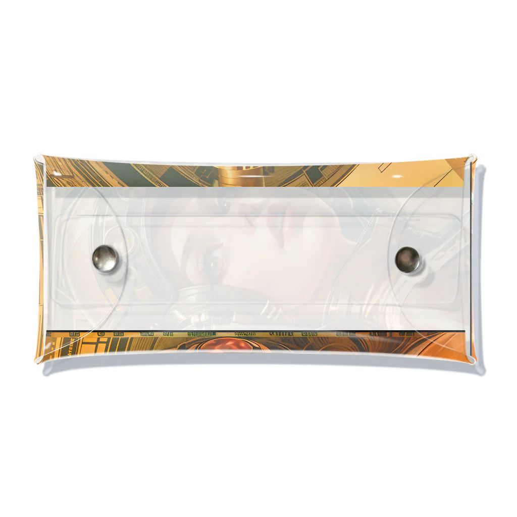 The Future Never CameのRetro Future Girl Clear Multipurpose Case