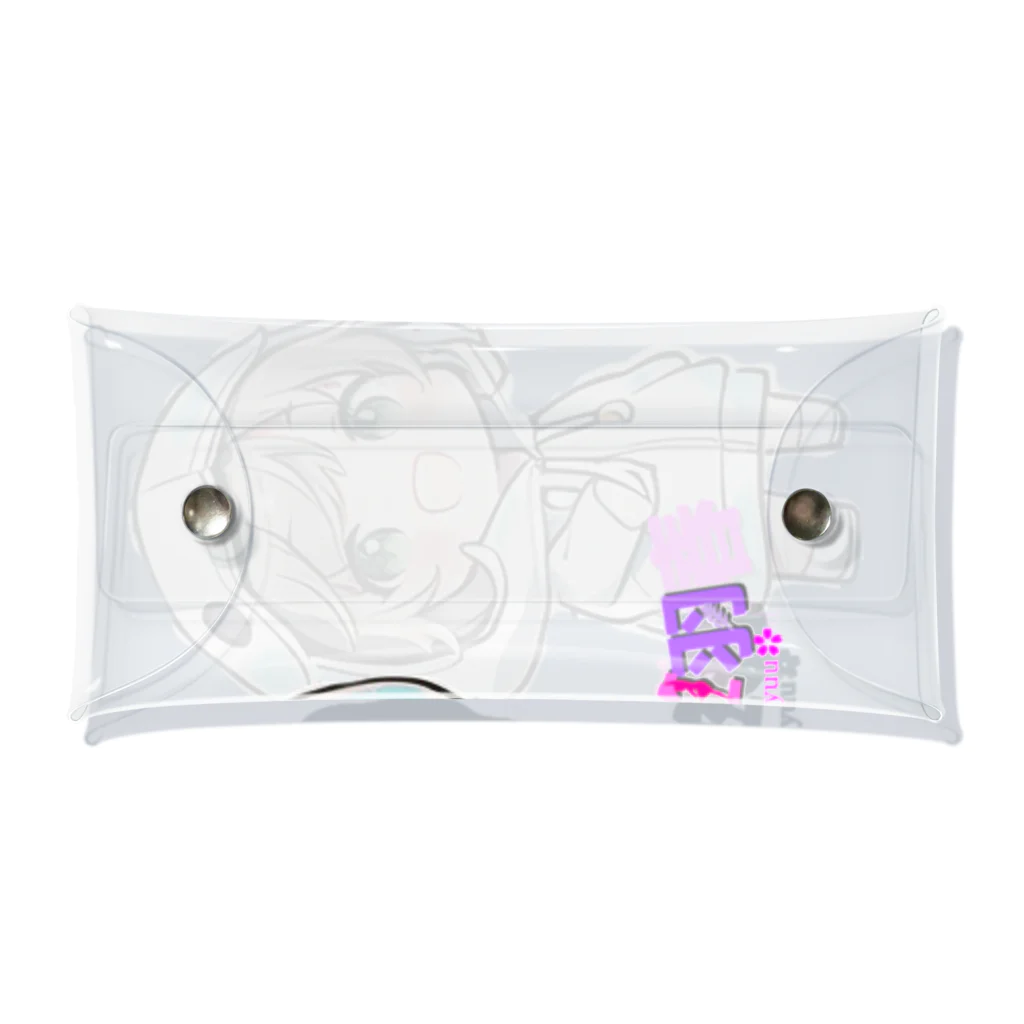 春乃遊羽アイディアイラストショップの春乃遊羽チビキャラ Clear Multipurpose Case