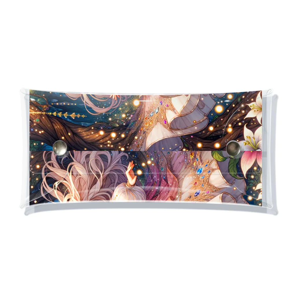 Sesilionの星の精霊の夜舞 Dance of the Star Spirit Clear Multipurpose Case