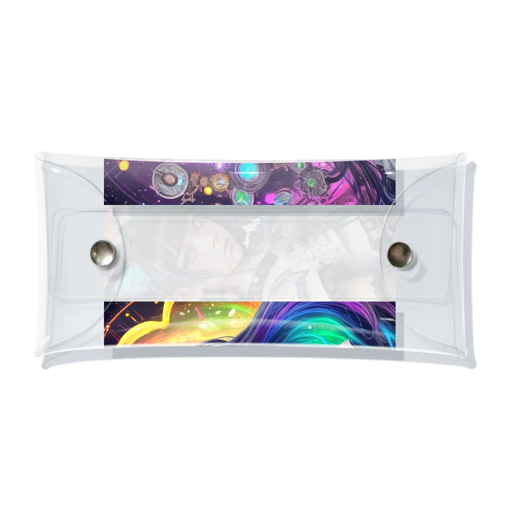 ZZRR12の時間の守護者、猫耳の魔女の神秘的なダンス Clear Multipurpose Case