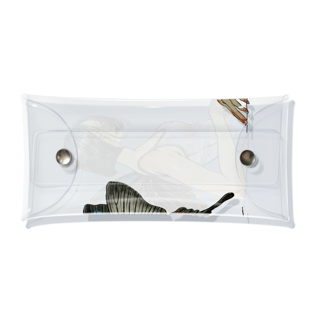 KushaMiのカラスアゲハ Clear Multipurpose Case