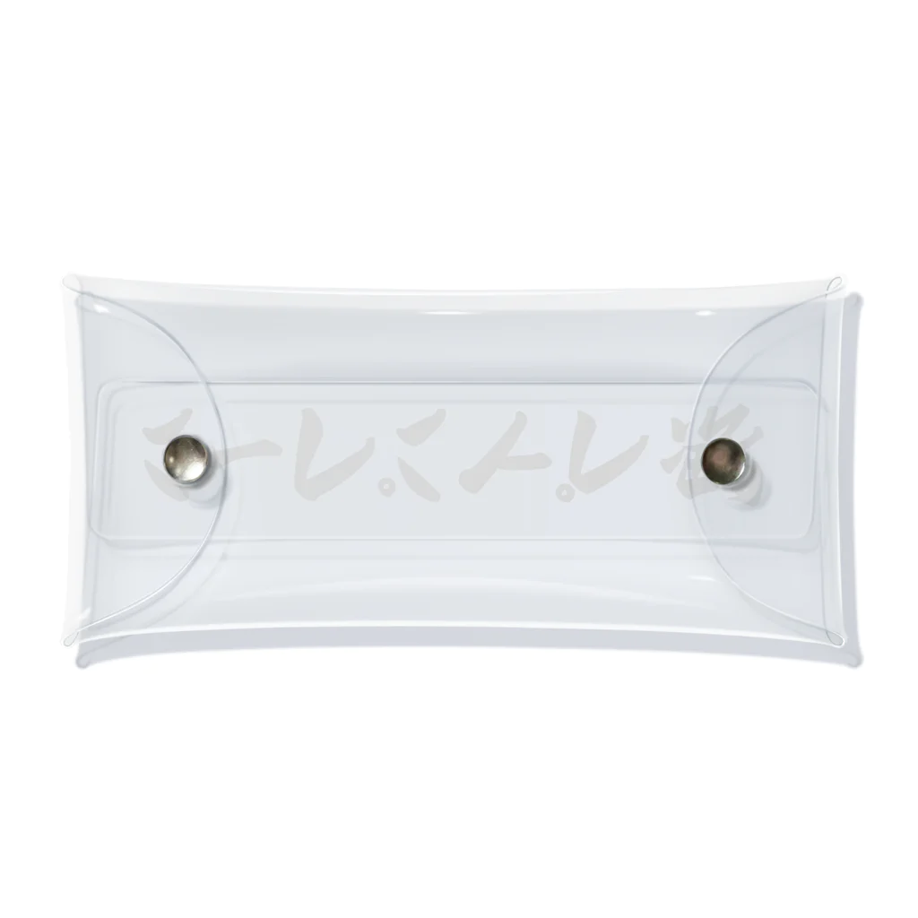 着る文字屋のハーフパイプ魂 Clear Multipurpose Case