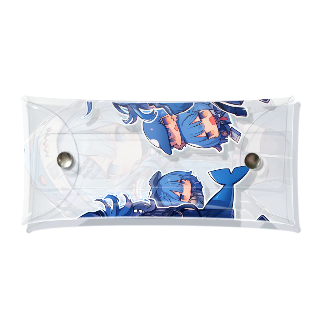 honoka_tのサメフードの美少女 Clear Multipurpose Case