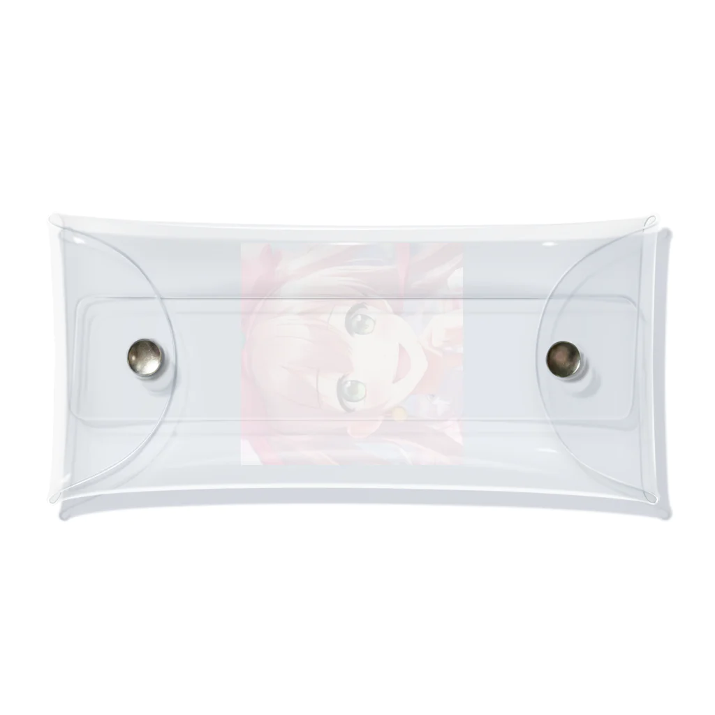 asanonnのリボン付きヘッドバンドな女の子 Clear Multipurpose Case