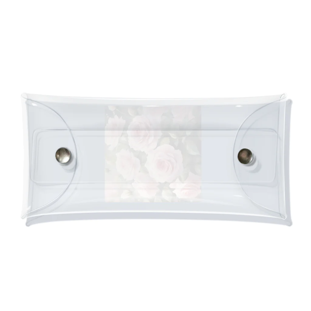 okierazaのペールピンクのバラの花束 Clear Multipurpose Case