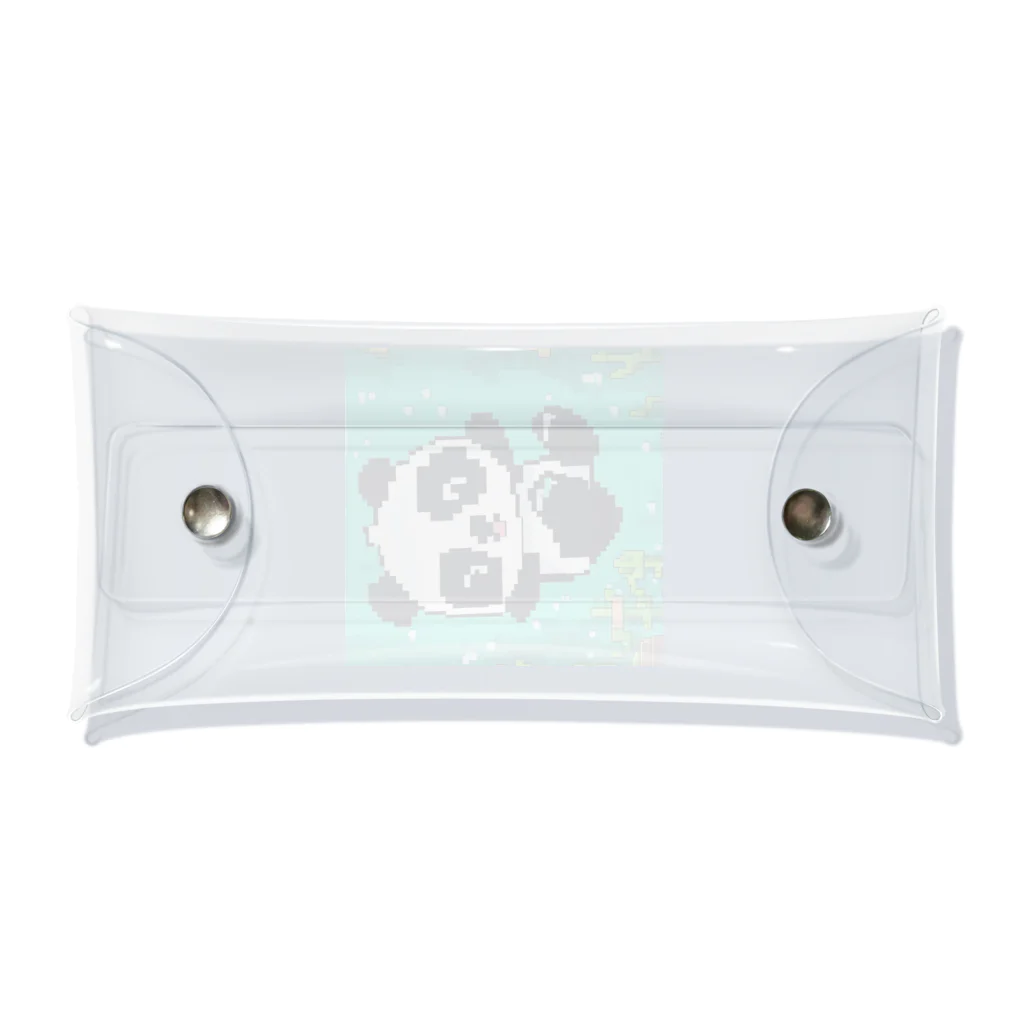 Smile Pop Artの水中パンダ Clear Multipurpose Case